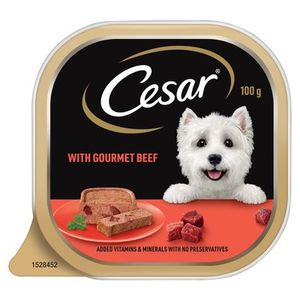 Cesar Dog Food Gourmet Beef 100g